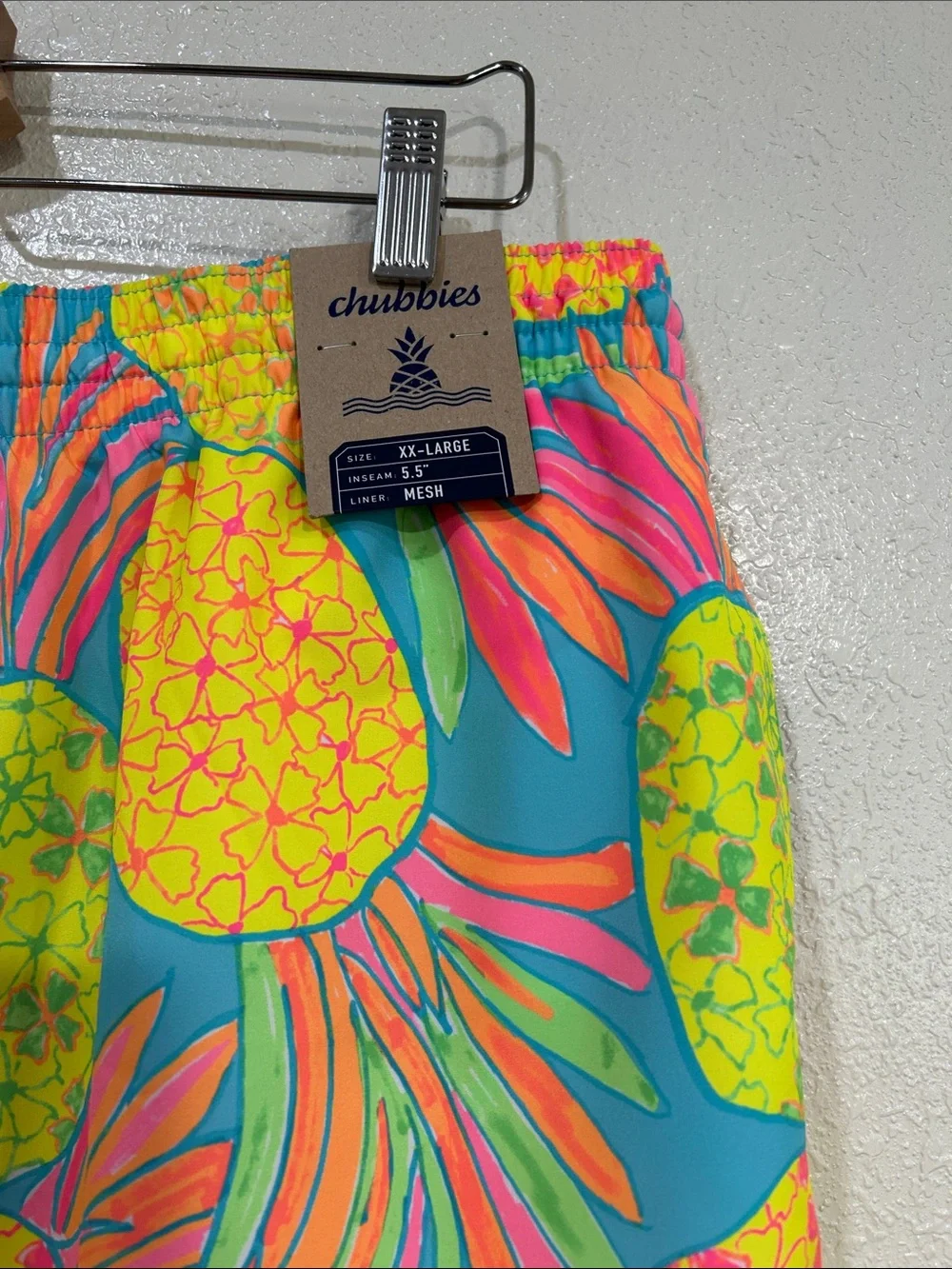 CHUBBIES  Men’s 5.5” Classic Swim Truck The Hooligans Pineapple Multi Sz XXL New
